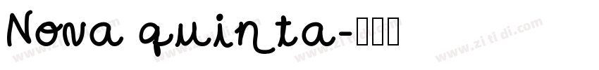Nova quinta字体转换